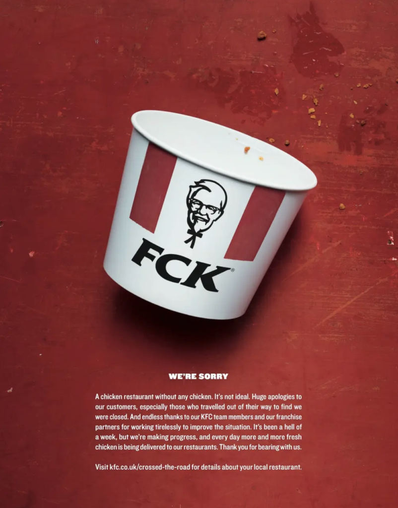 KFC FCK ad.